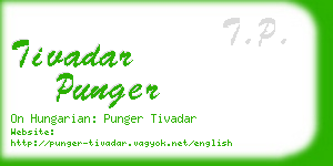 tivadar punger business card